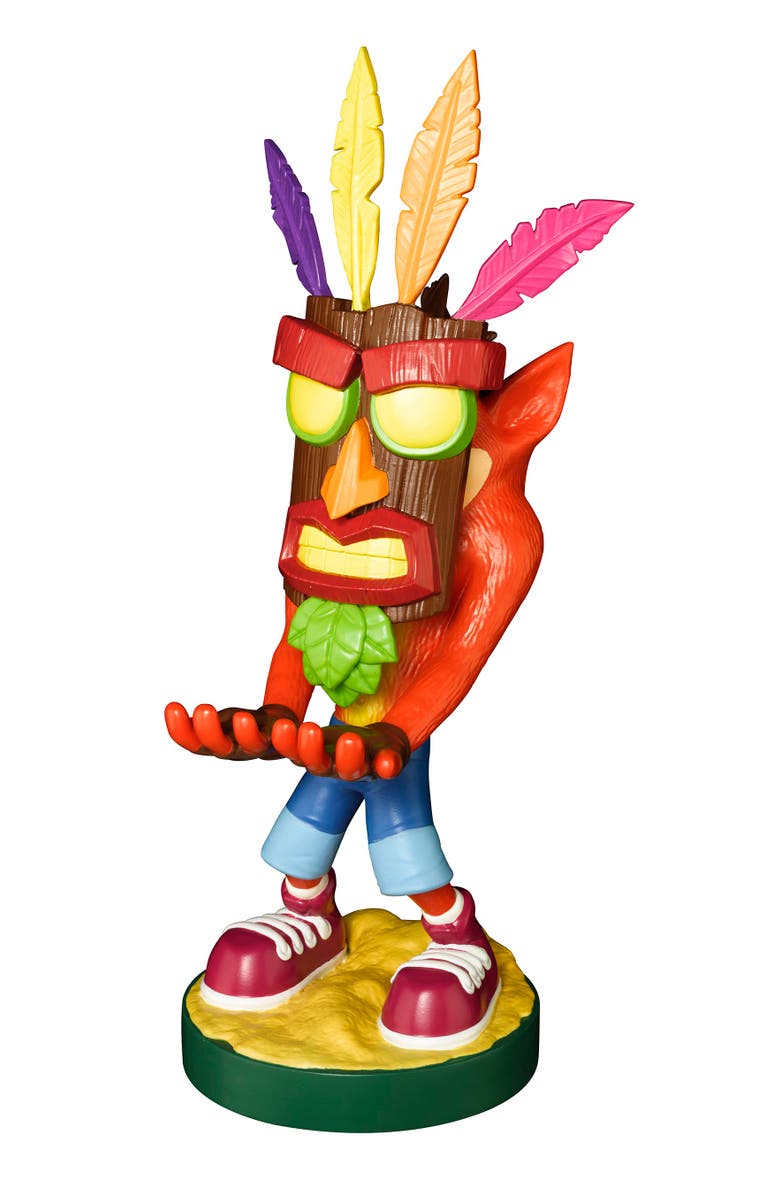Exquisite Gaming Cable Guy Phone/Controller Holder Crash Bandicoot, Crash Aku Aku, Alternate, color, Multicolored