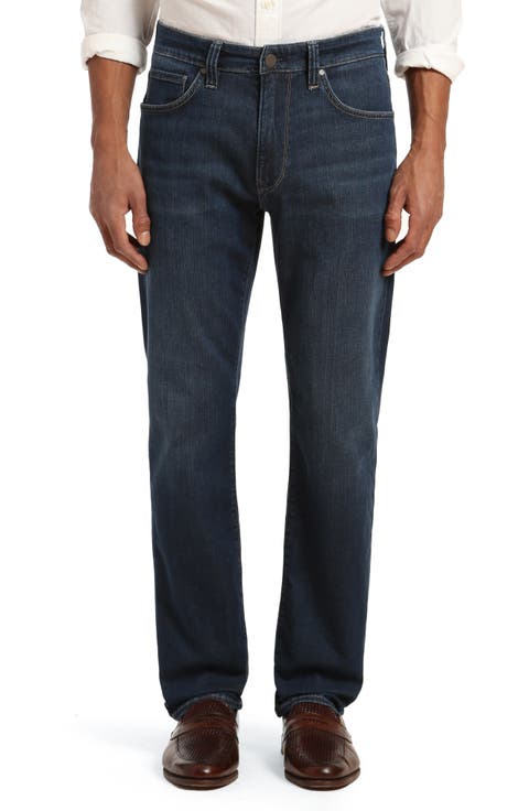 Charisma Relaxed Straight Leg Jeans (Dark Brushed) (Regular, Big & Tall)