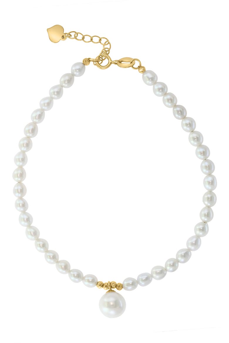 Freshwater Pearl Bracelet, Main, color, WHITE