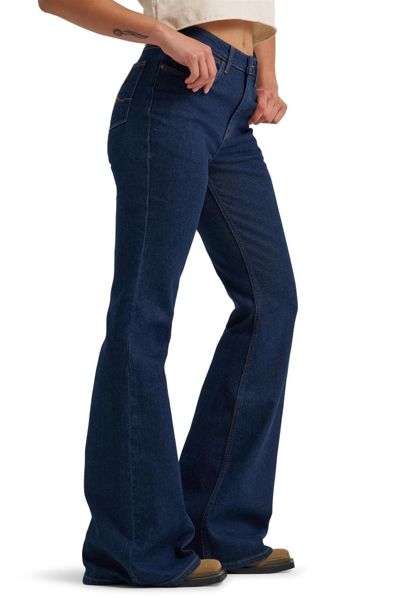 High Waist Flare Jeans, Alternate, color, RETRO RINSE