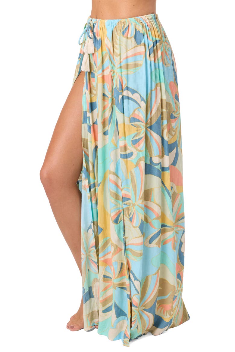 Brooke Print Cover-Up Skirt, Alternate, color, LIGHT BLUE MULTI COLORED