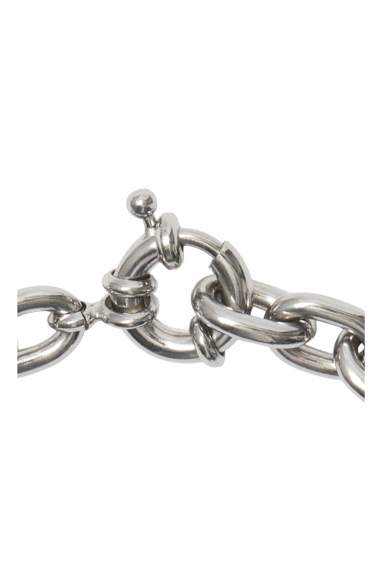 Charm Chain Bracelet, Alternate, color, Silver