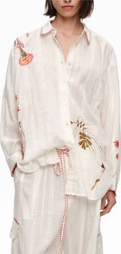 Bimba y Lola Patchwork Cotton Long Shirt