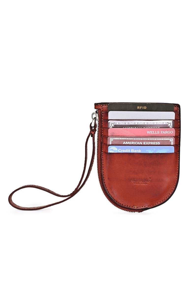 Lily Genuine Leather Traveler Wallet, Alternate, color, Brown