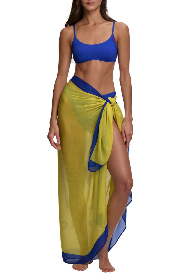 Pony Cover-Up Pareo, Main, color, YELLOW