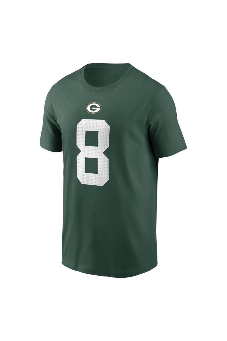 Men's Nike Josh Jacobs Green Green Bay Packers Player Name & Number T-Shirt, Alternate, color, Green