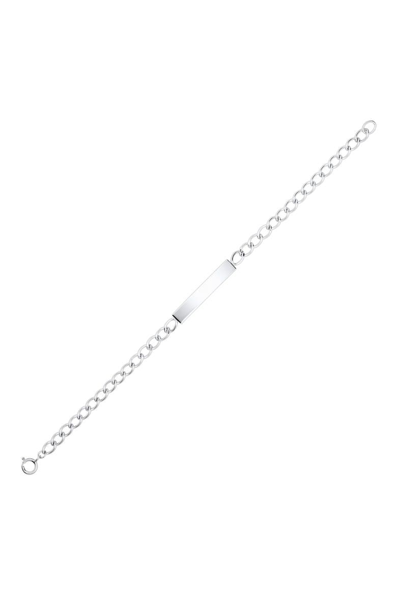 Kids' Sterling Silver ID Bracelet, Main, color, NO COLOR