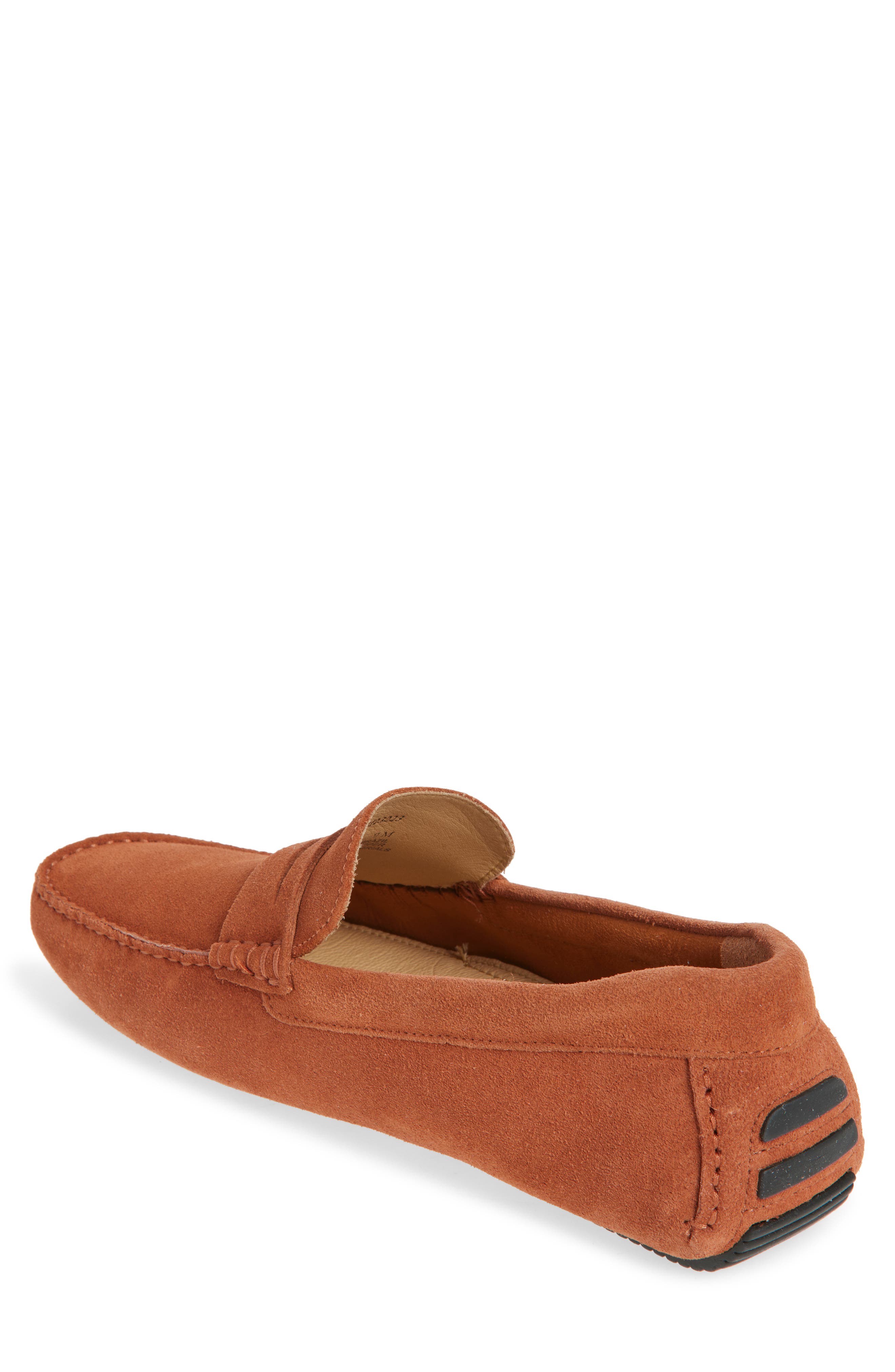 Nordstrom Cody Driving Loafer, Alternate, color, Rust Adobe