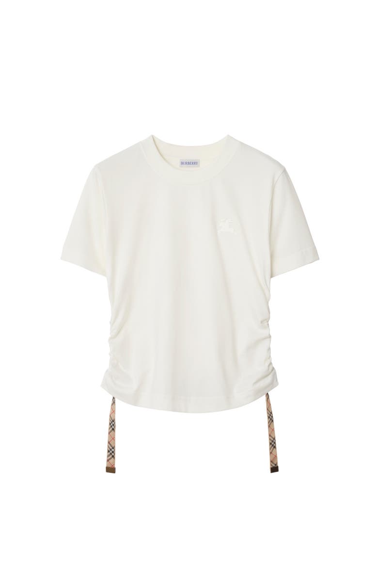 Burberry Festival Cotton T-shirt, Alternate, color, Chalk