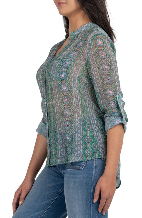 KUT FROM THE KLOTH KUT FROM THE KLOTH JASMINE CHIFFON BUTTON-UP SHIRT