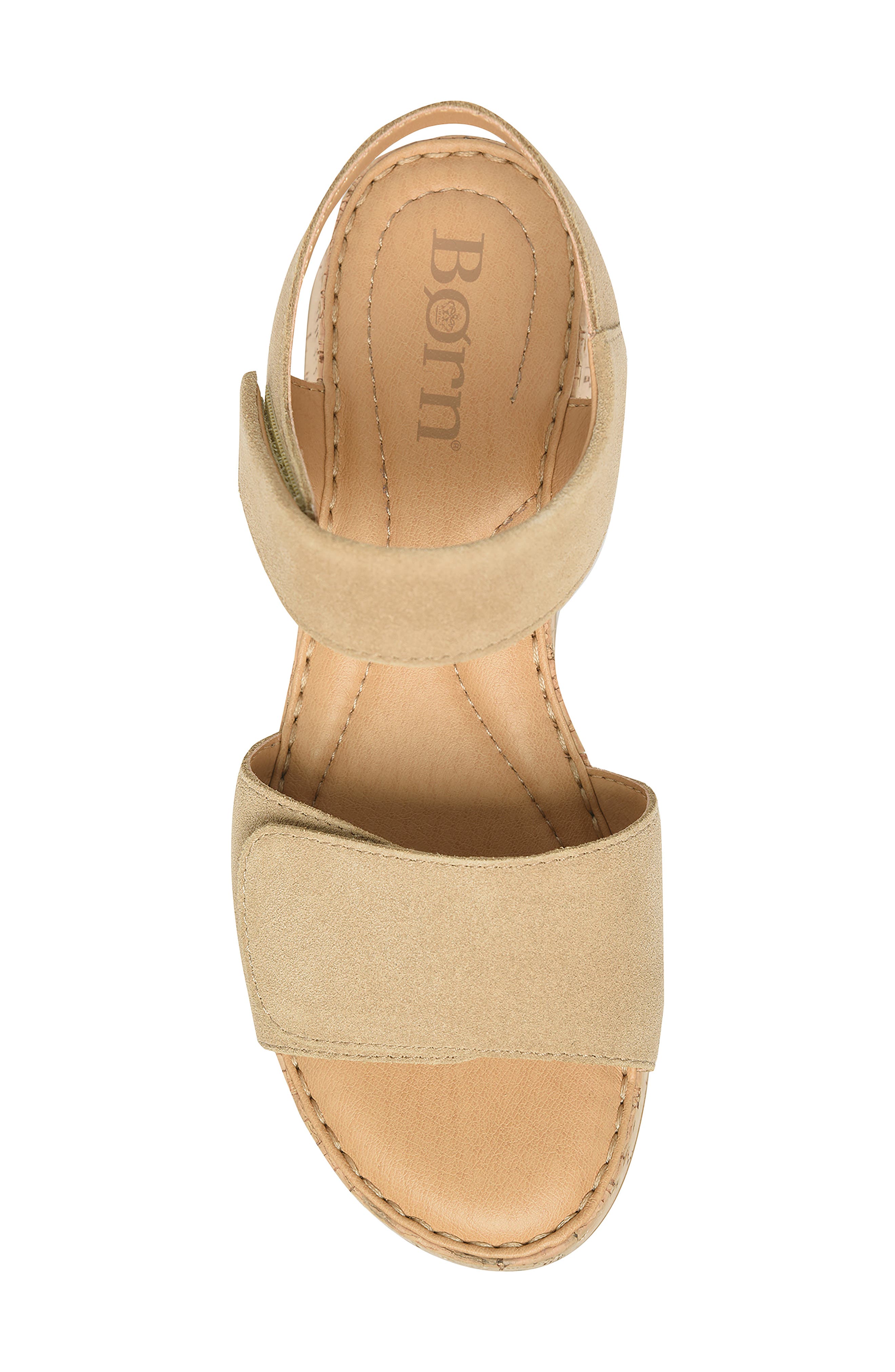 Børn Cabanas Platform Sandal, Alternate, color, Taupe Suede