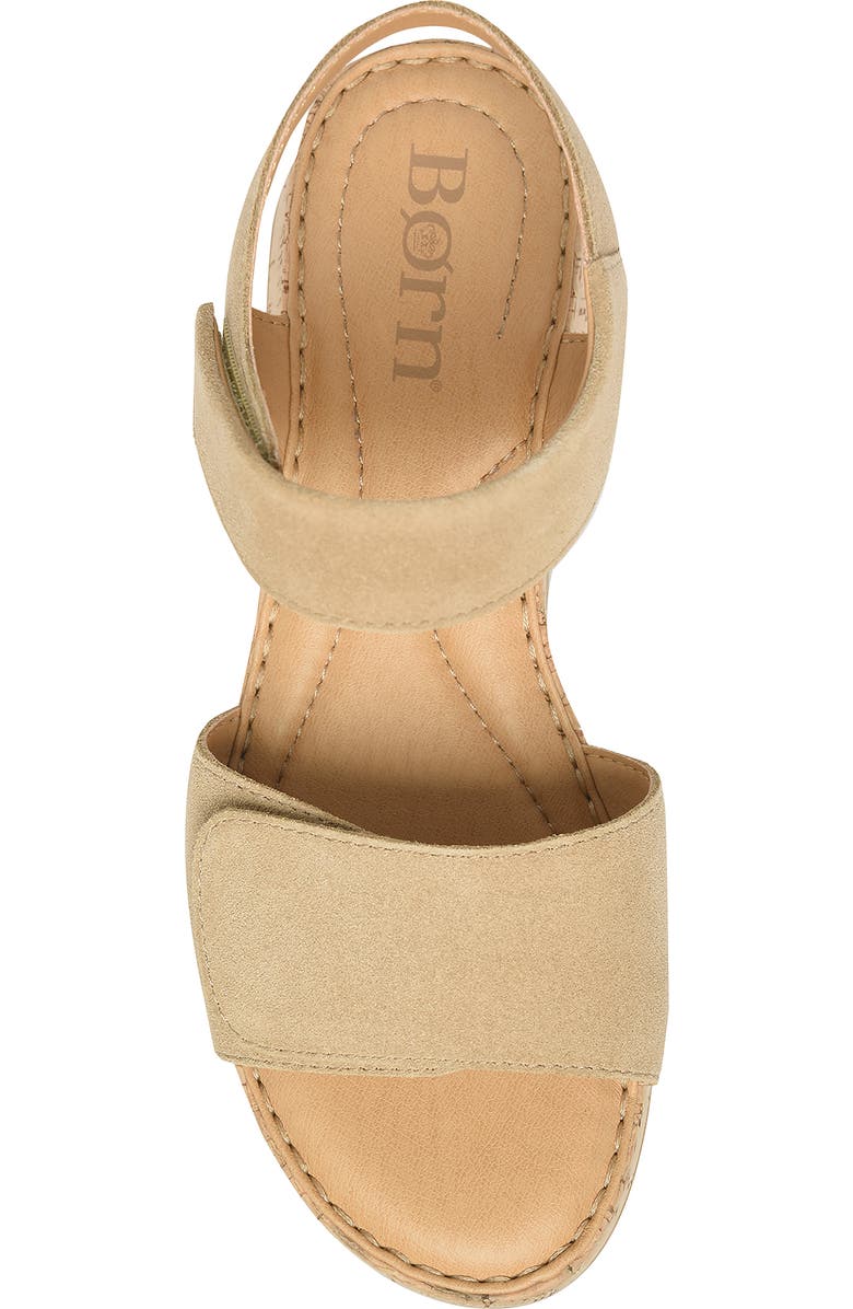Børn Cabanas Platform Sandal, Alternate, color, Taupe Suede