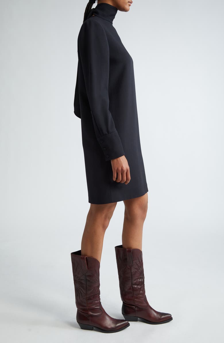 Golden Goose Journey Back Tie Long Sleeve Jersey Shift Dress, Alternate, color,