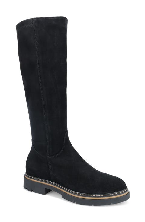 Allegra Water Resistant Knee High Boot (Women) (Wide Calf)