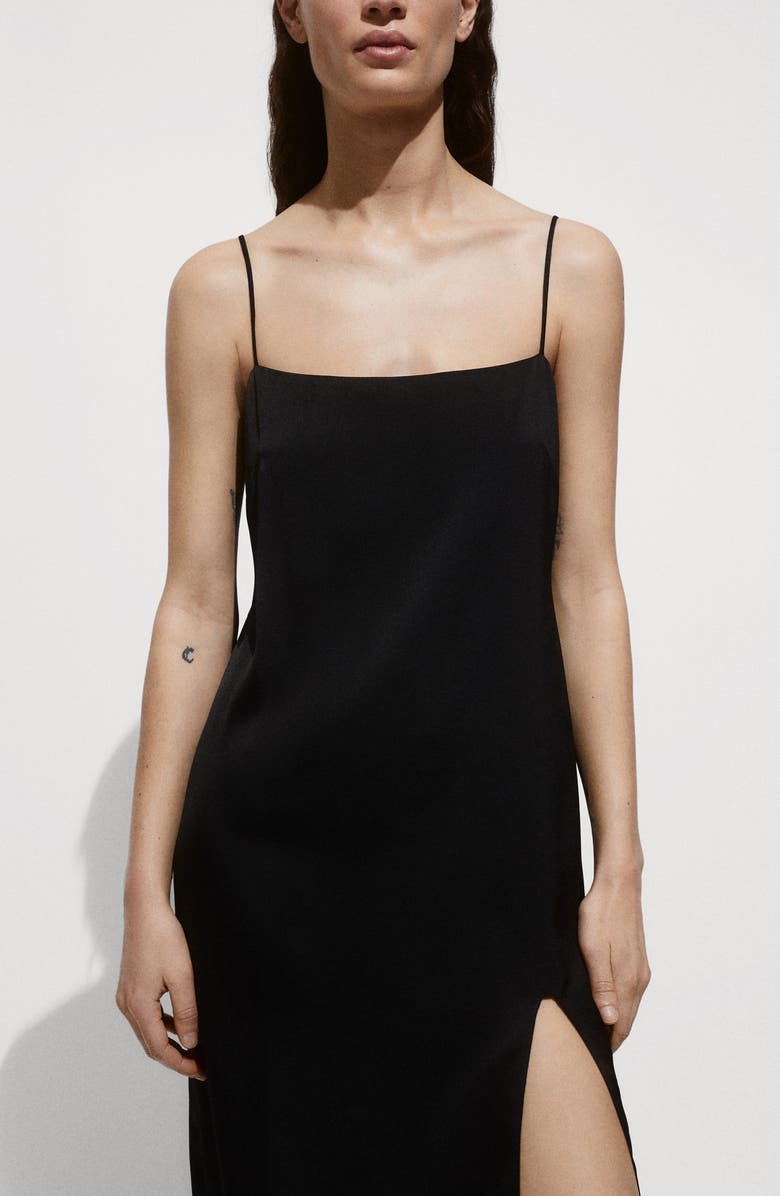 MANGO Satin Slipdress, Alternate, color,