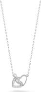 GLAZE JEWELRY Link Heart Pendant Necklace