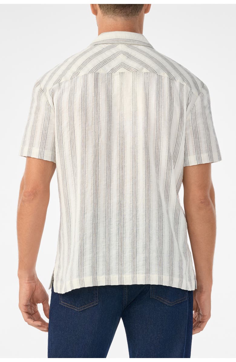 MR TURK Angelo Short Sleeve Button-Up Shirt, Alternate, color, Ecru