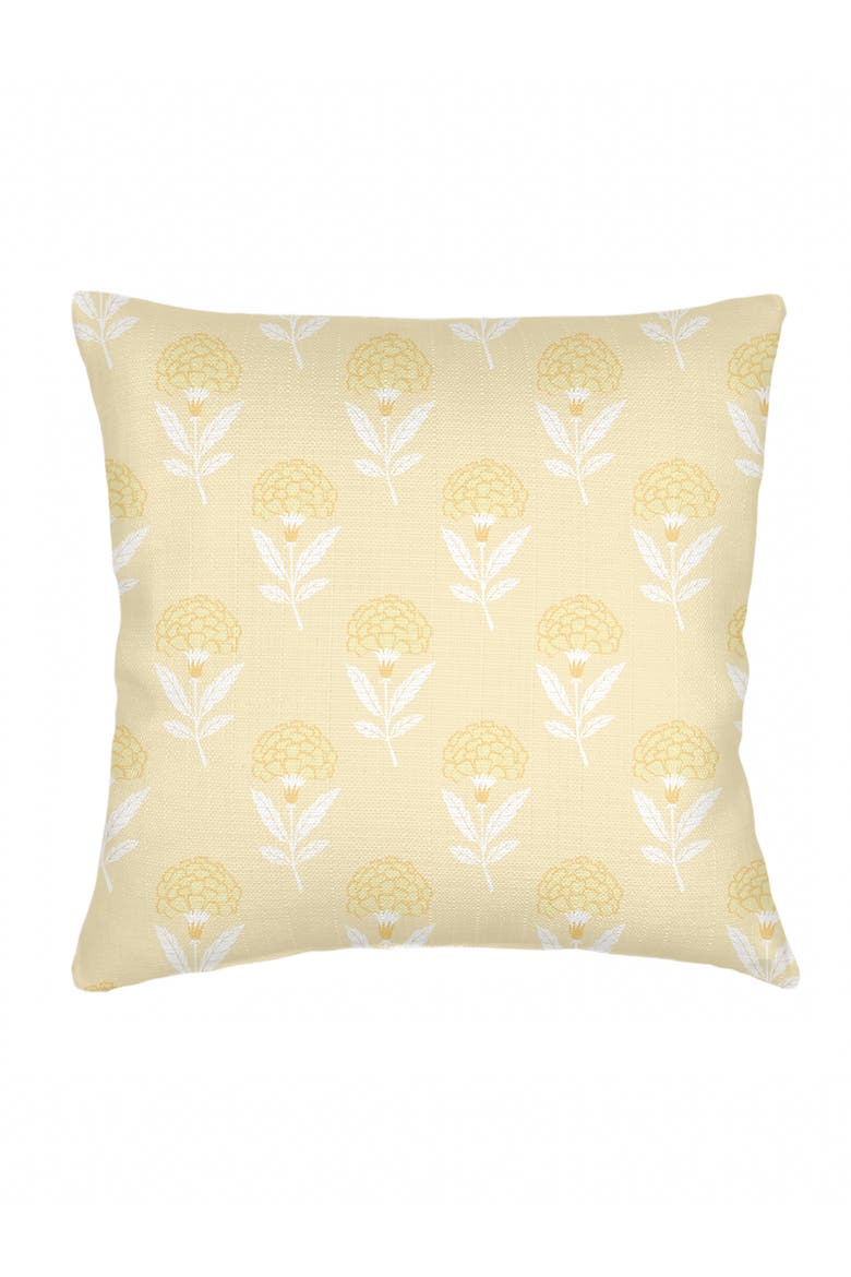 Royal Bloom Linen Pillow Cover Only, Main, color, Yellow