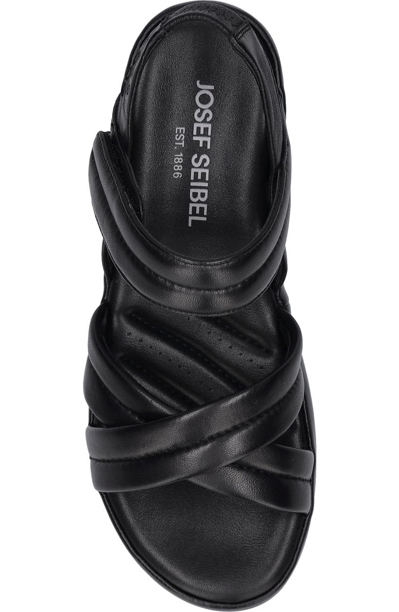 Josef Seibel Eve 04 Wedge Sandal, Alternate, color, Black