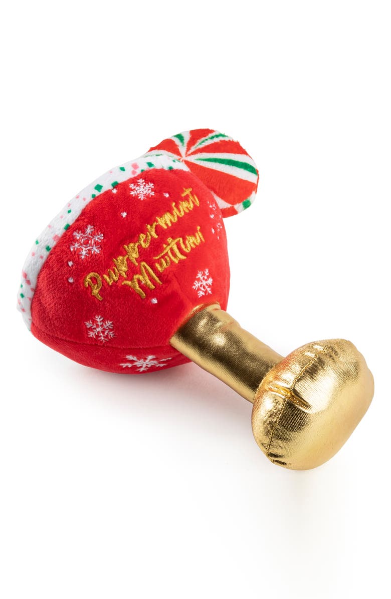 Haute Diggity Dog Puppermint Muttini Plush Dog Toy, Alternate, color, Red