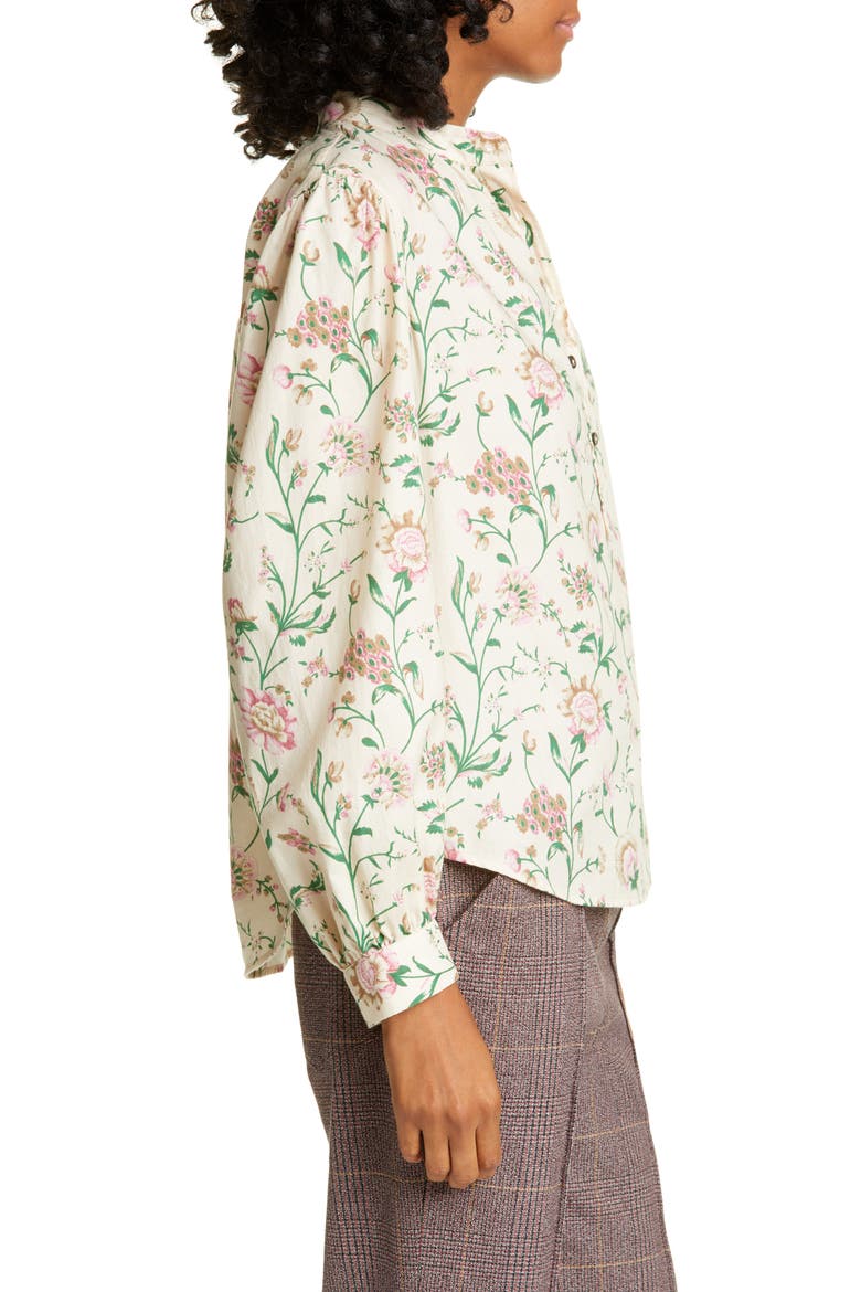 Wild Peony Top, Alternate, color, PALE HONEY COMBO