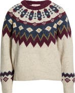 Marine Layer Donegal Fair Isle Crewneck Sweater