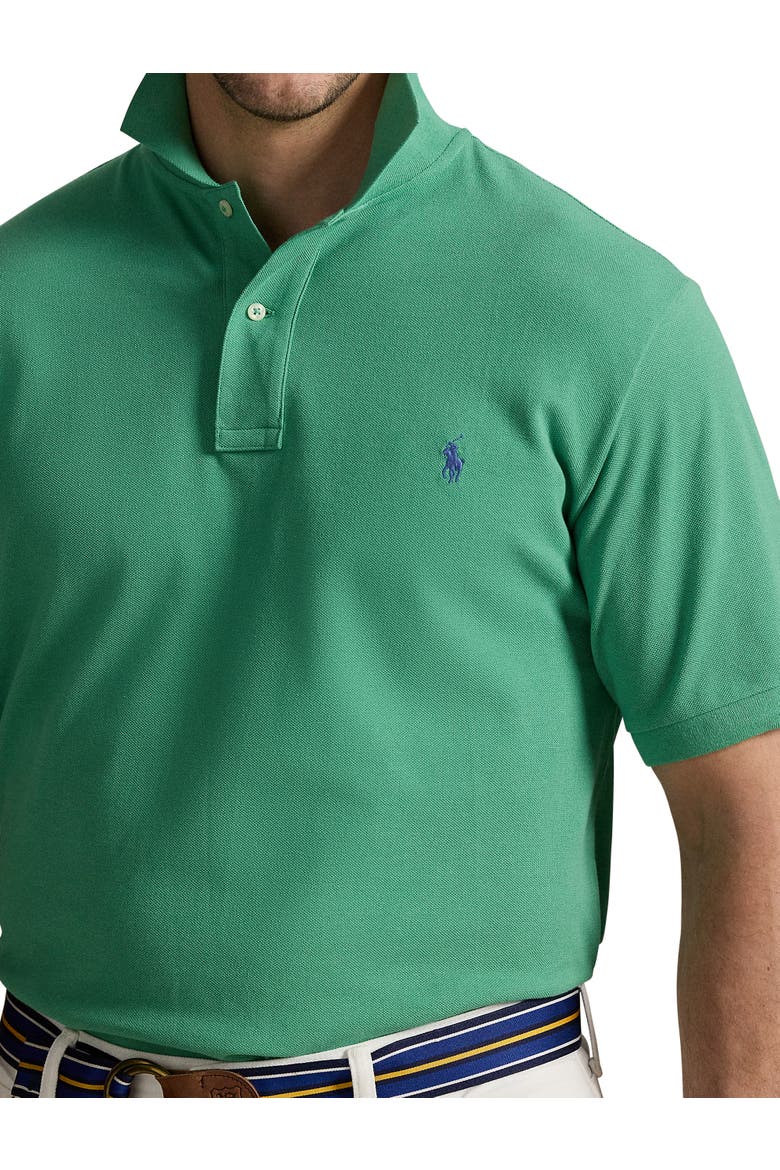 Big & Tall Mesh Polo Shirt, Alternate, color, ART GREEN