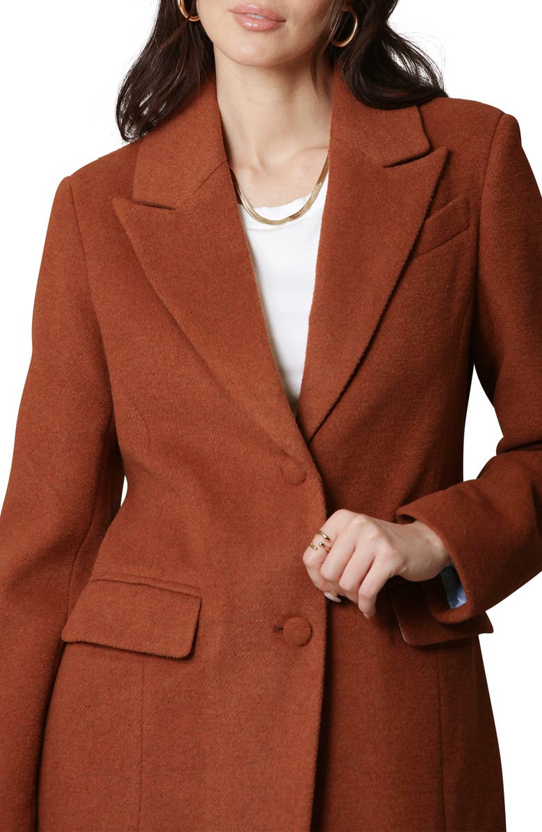 Avec Les Filles Longline Coat, Alternate, color, 