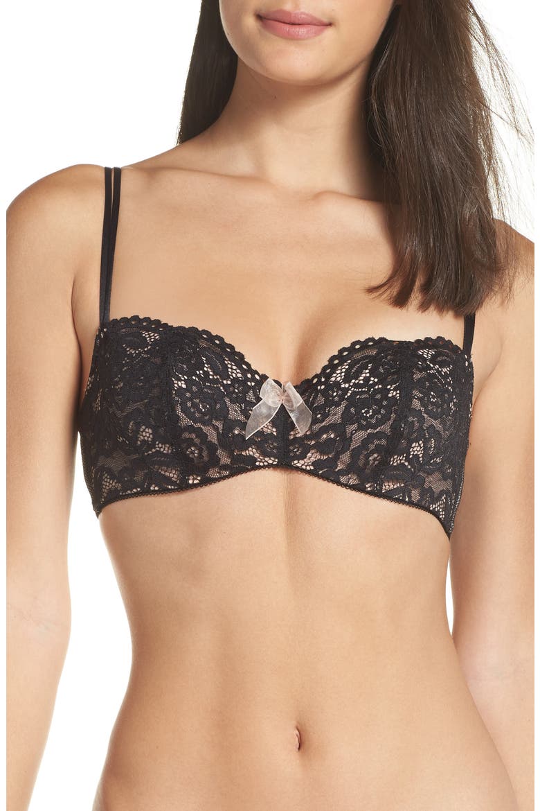 Ciao Bella Underwire Balconette Bra, Main, color, NIGHT