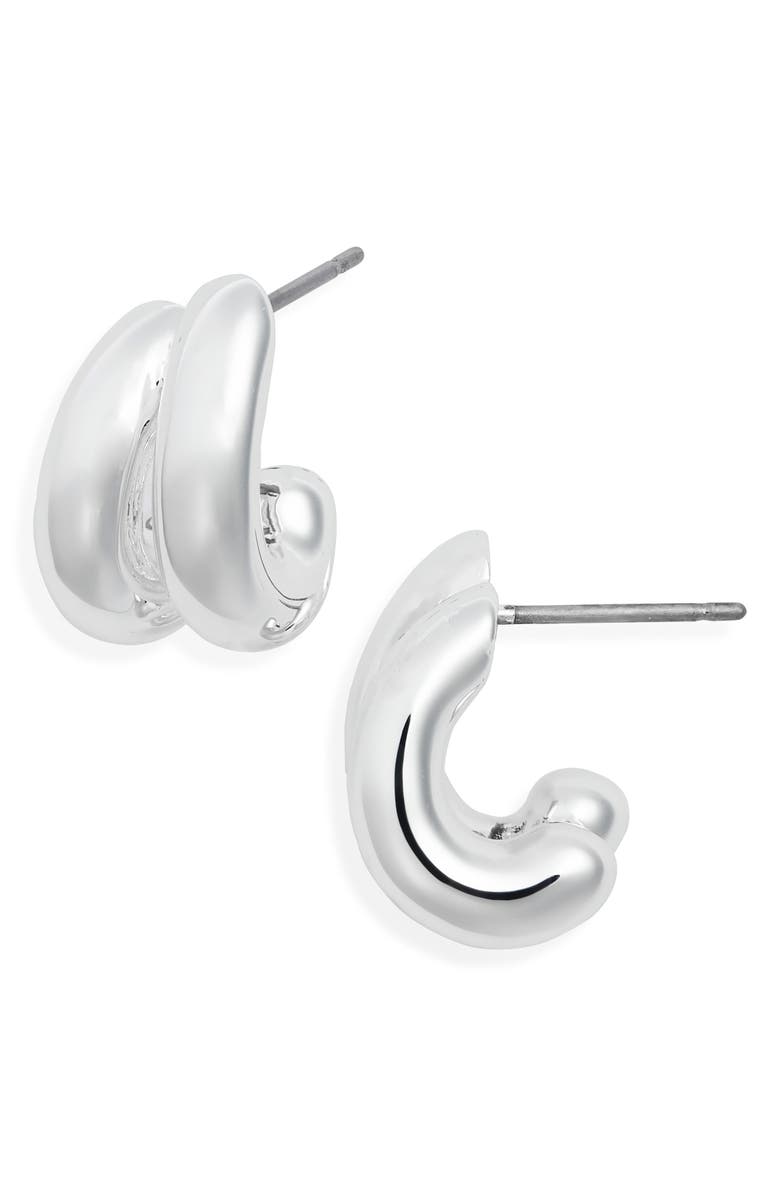 JENNY BIRD Mini Florence Double Hoop Earrings, Main, color, High Polish Silver