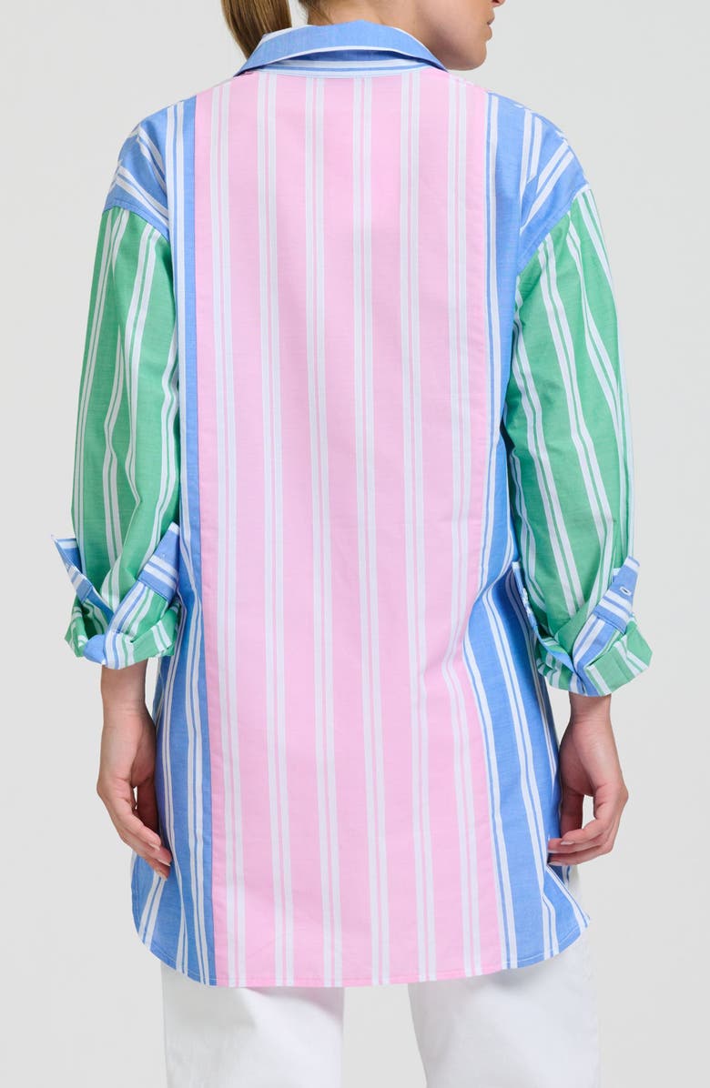 SHIRTY Print Stripe Boyfriend Shirt, Alternate, color, Stripe Combo