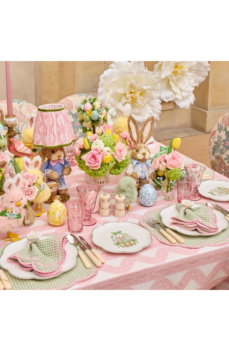 Mrs. Alice White Fiore Porcelain Napkin Rings, Alternate, color, White