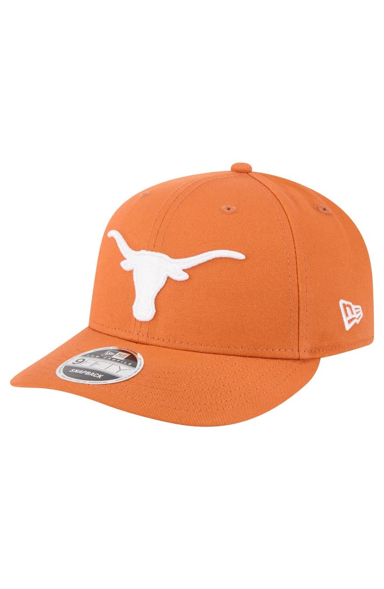 New Era Men's New Era Texas Orange Texas Longhorns Low Profile 9FIFTY Snapback Hat, Main, color, Burnt Orange