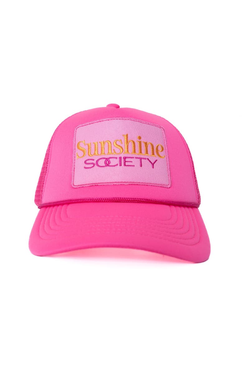 Signature Trucker Hat, Main, color, Pink