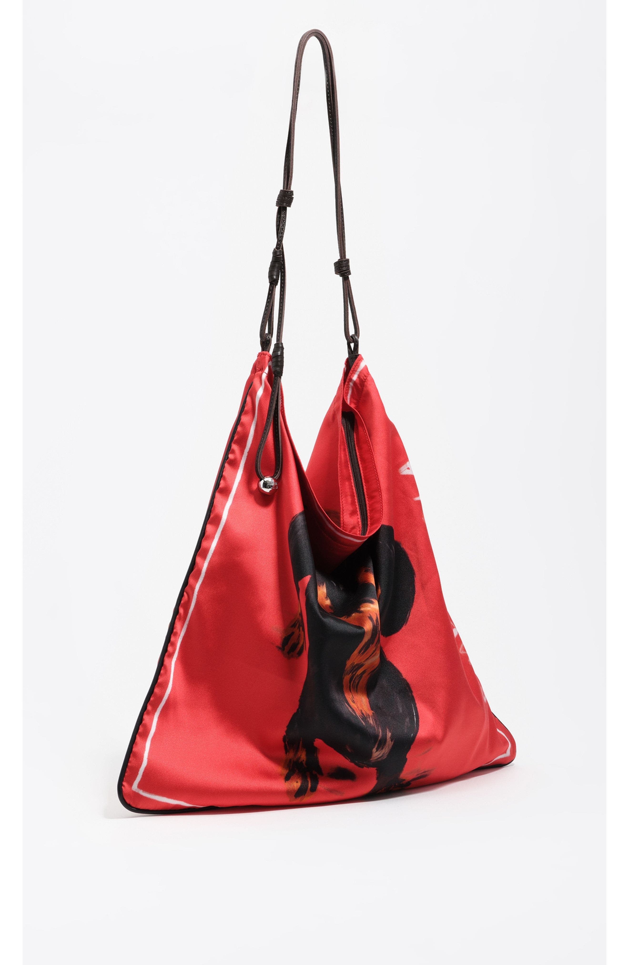 Bimba y Lola Medium Dogs Scarf Bag, Main, color, Red