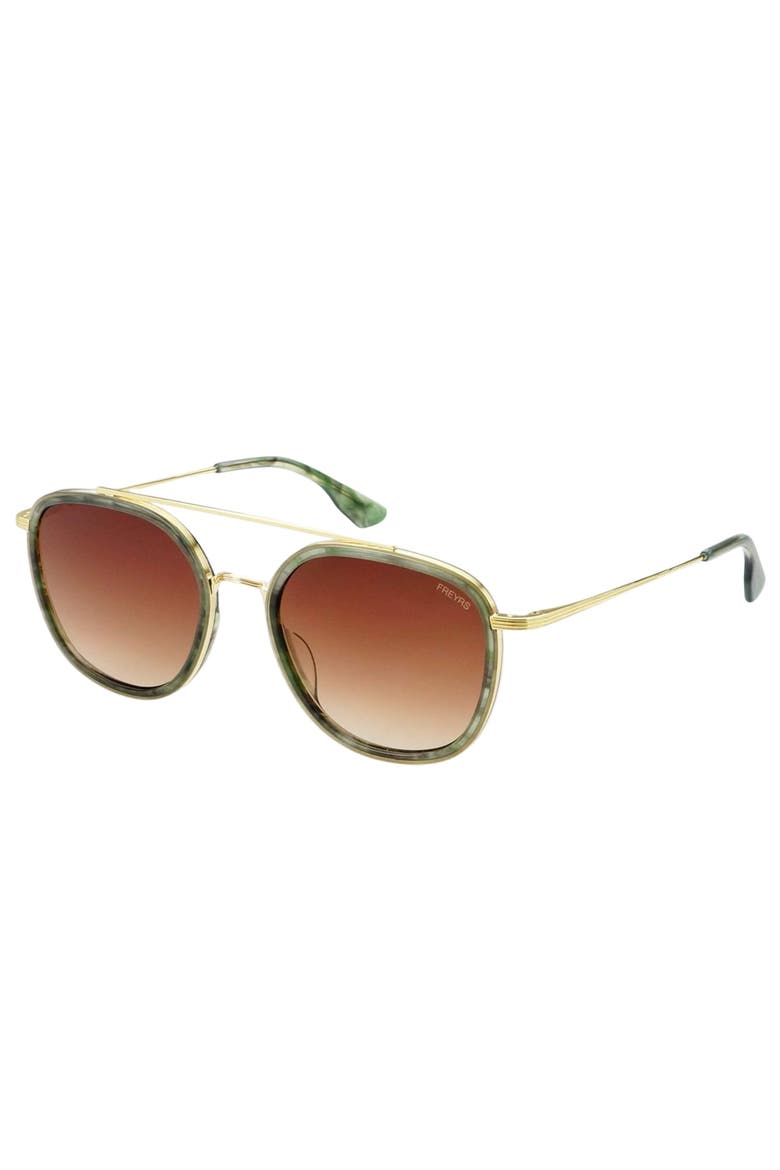 Weston Round Sunglasses, Alternate, color, Emerald