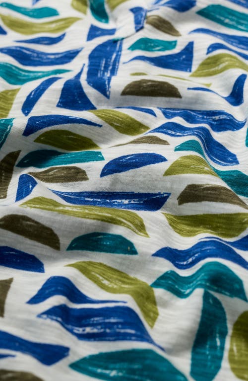 Seasalt Cornwall Wavecrest Organic Cotton Jersey Top In Multi