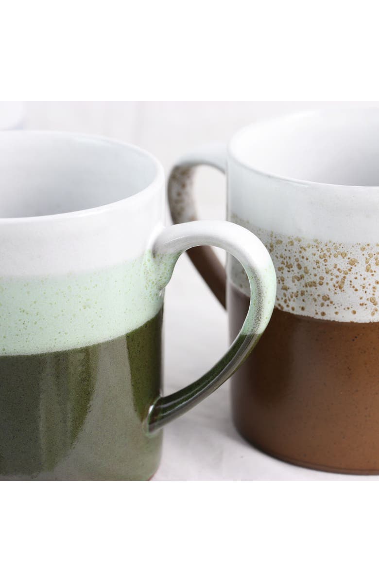 Gibson Home Terra Firma 23 oz. Mug Set , Set of 4, Alternate, color, Brown