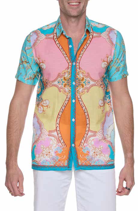 RANEES Printed Linen & Cotton Shirt