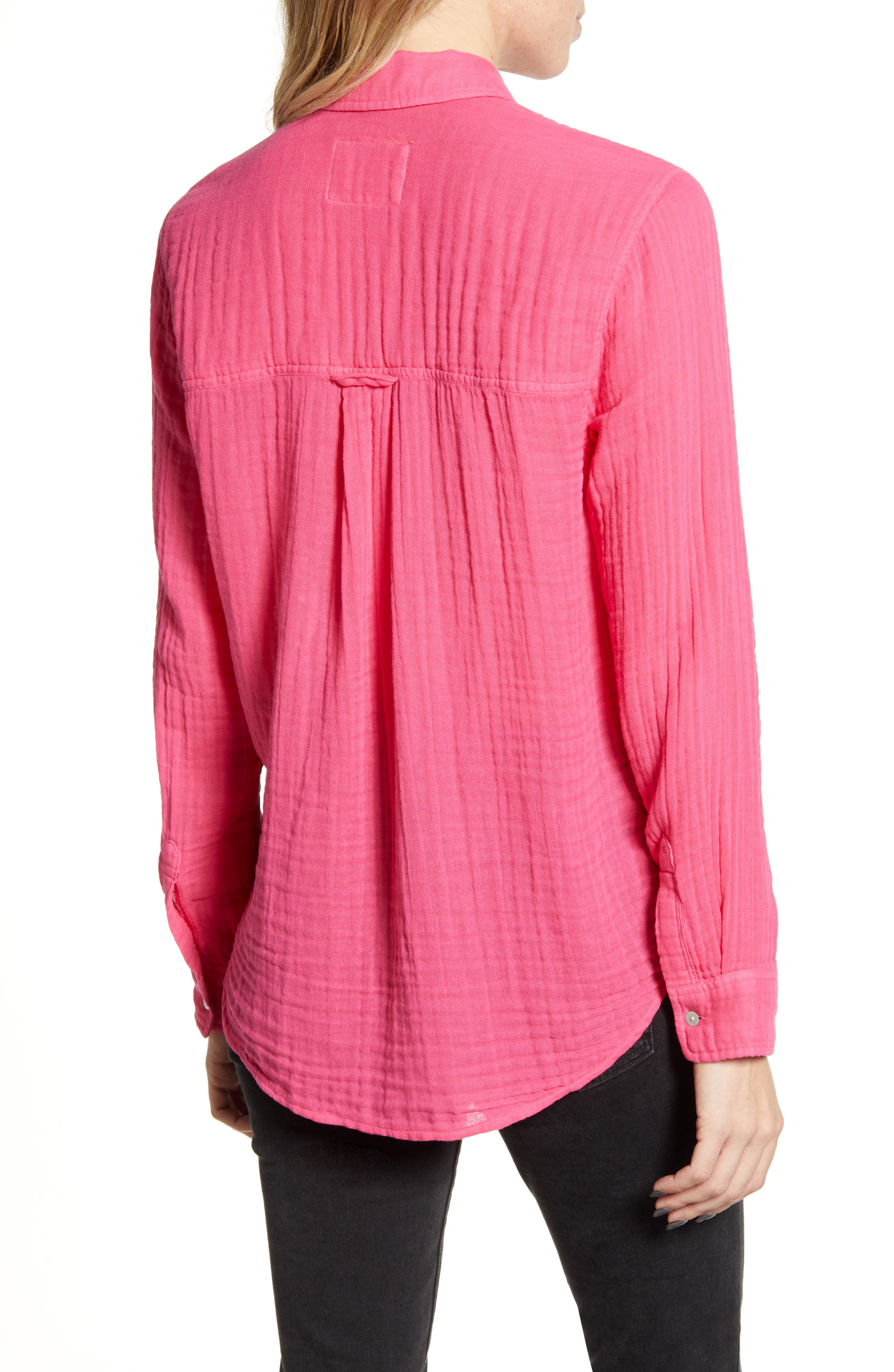 Ellis Cotton Gauze Button-Up Shirt - image 2