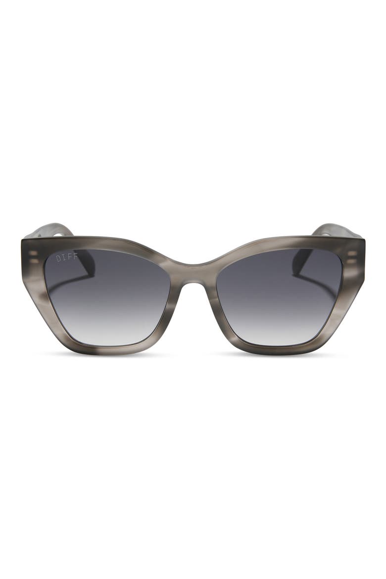 Women’s Gray Marbled Cat-Eye Sunglasses Fossil FW178 Cat Eye Sunglasses Silver and Gray Marble Frame  main image 4