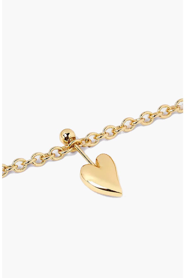 Loff Mini Heart Pin Choker in Gold, Alternate, color, Gold