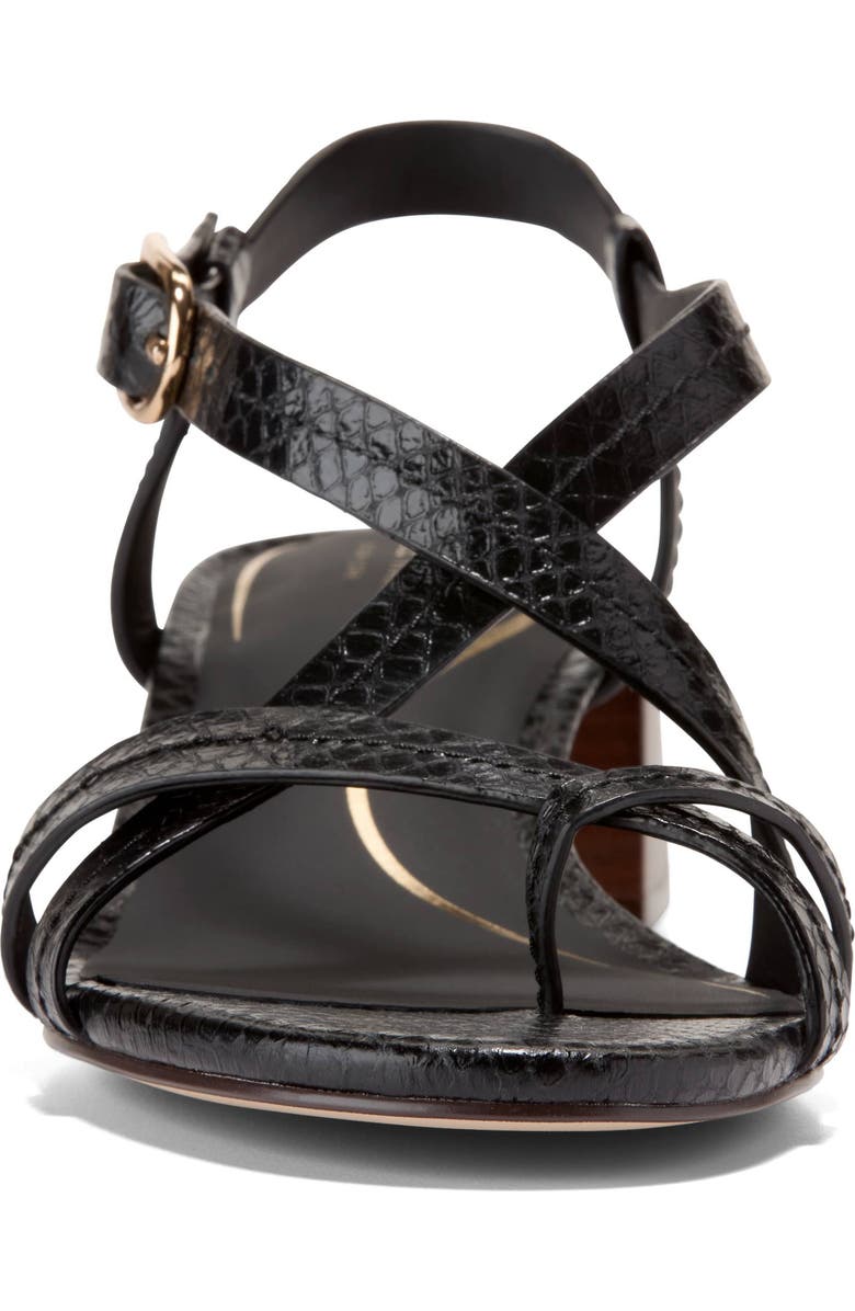 Cole Haan Dillion Slingback Sandal, Alternate, color, Black Glossy Snake Print