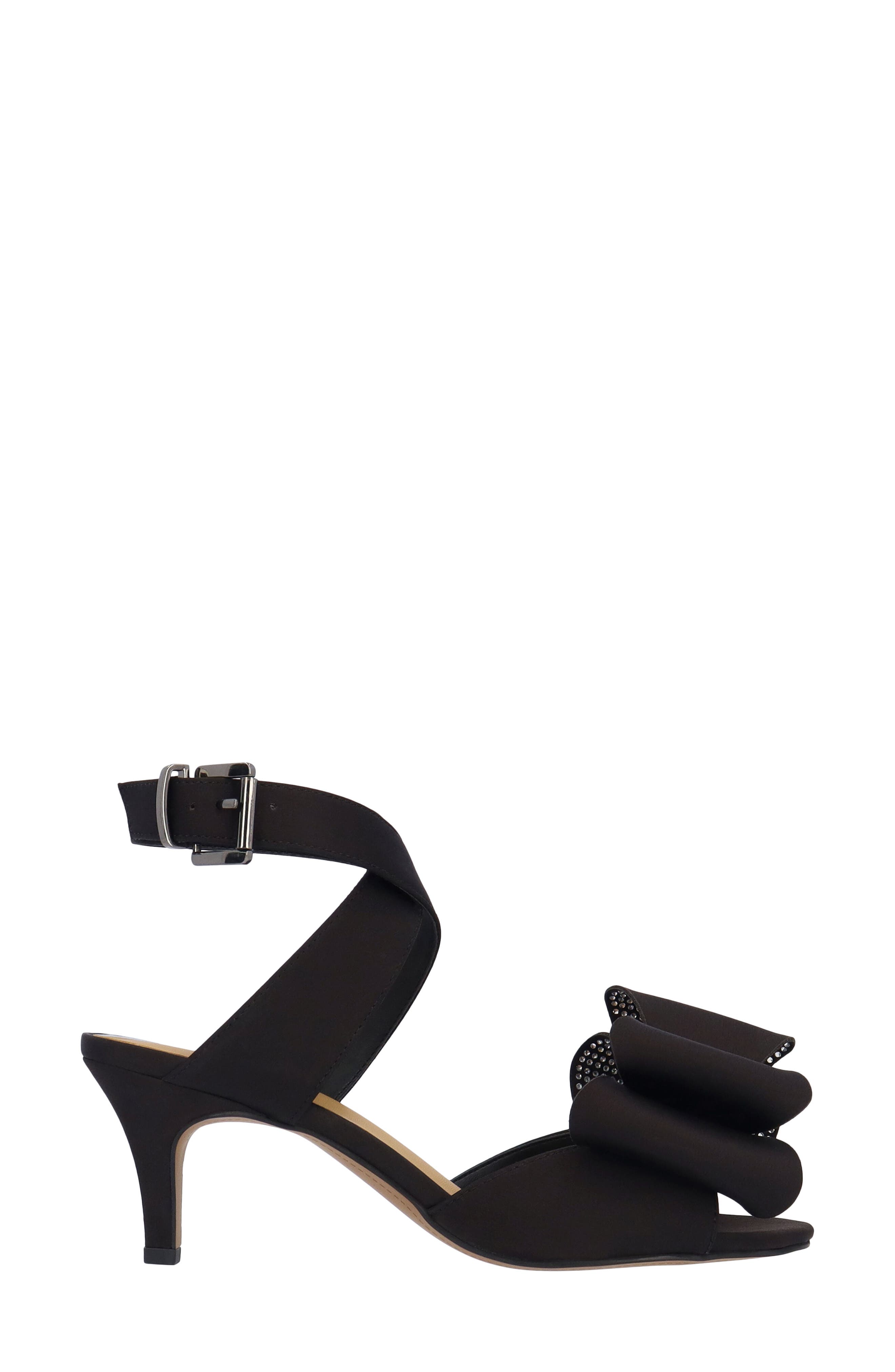 J. Reneé Nerelle Ankle Strap Sandal, Alternate, color, Black