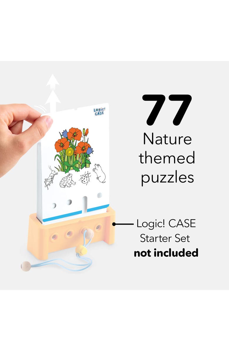 HABA Logic Case Extension Set Nature - Ages 6+ Card Games for Kids, Travel Games, Learning Toys, Flash Cards for Kids Brain Teaser Puzzle Games, Alternate, color, Multi