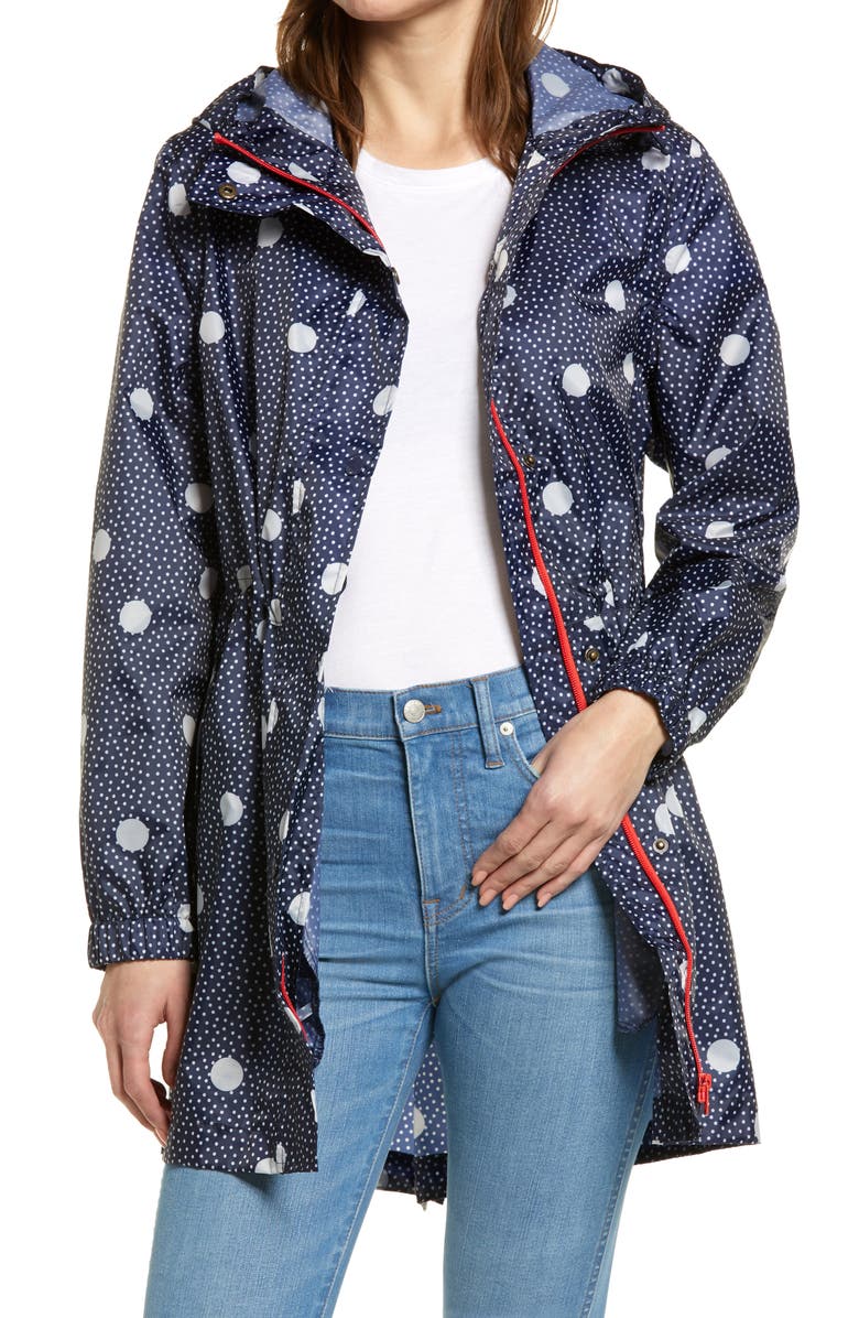 Joules Golightly Print Raincoat, Main, color, 