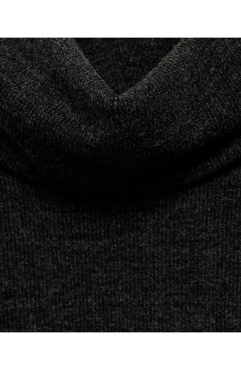 MANGO Turtleneck Long Sleeve Maternity Sweater Dress, Alternate, color, Grey