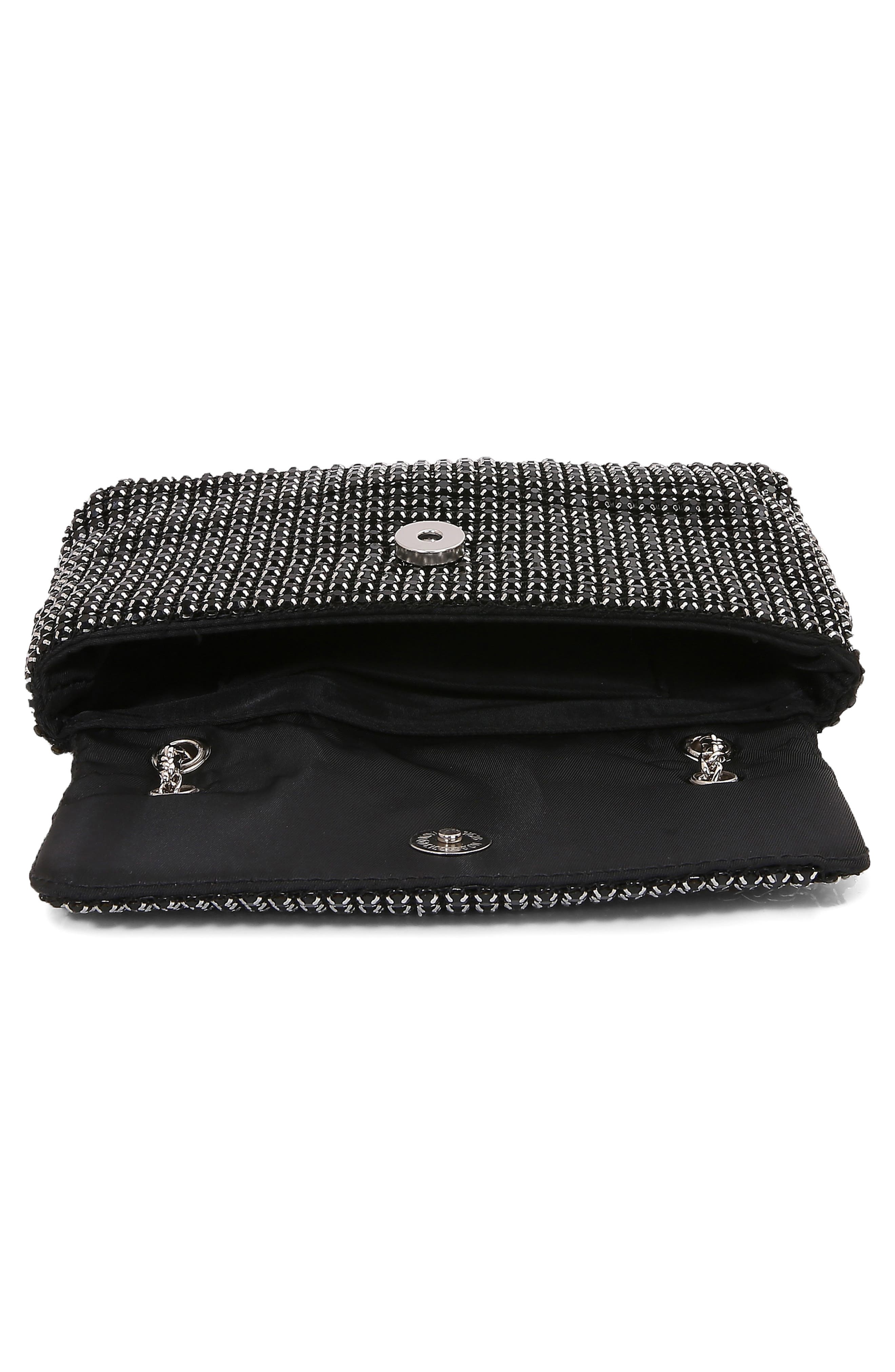 BERNESS Rhinestone Crossbody Bag, Alternate, color, Black