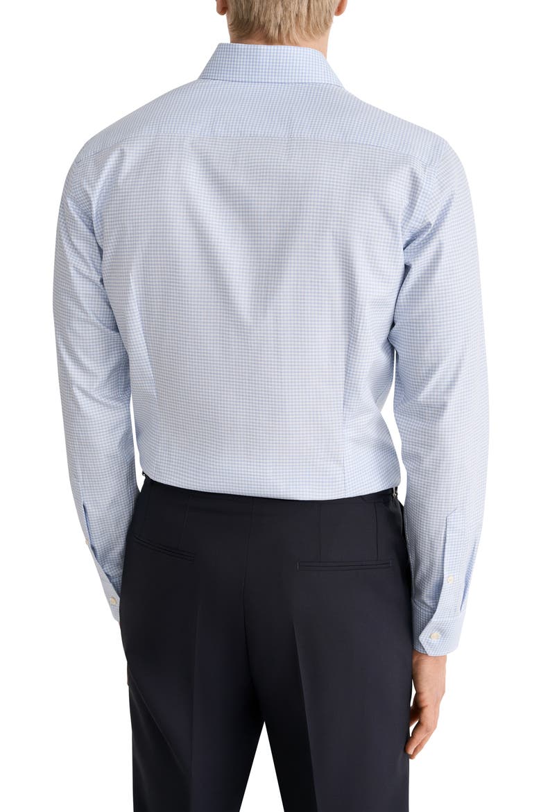 Slim Fit Checked Shirt, Alternate, color, LIGHT BLUE