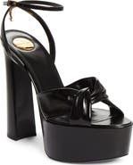 Saint Laurent Franciane Ankle Strap Platform Sandal